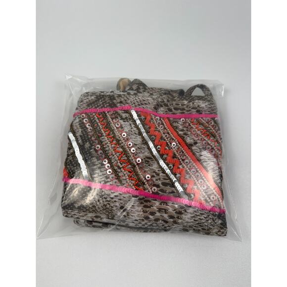 Ramy Brook One Piece Printed Cassia One Shoulder Sequin Swimsuit Size XS - Picture 9 of 9